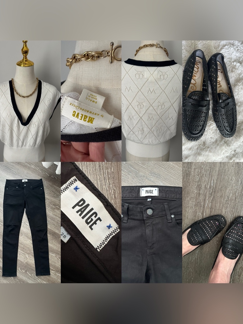 Paige Black Skinny Jeans-28